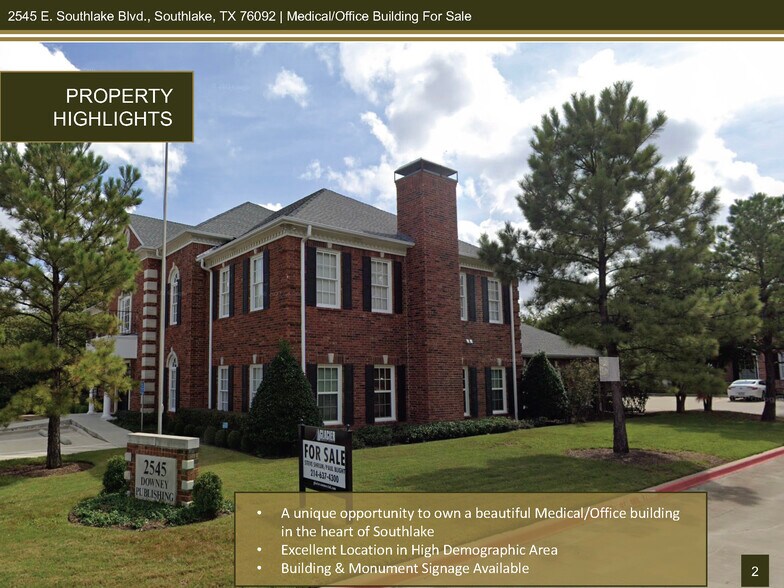 2545 E Southlake Blvd, Southlake, TX à vendre - Photo du bâtiment - Image 2 de 16