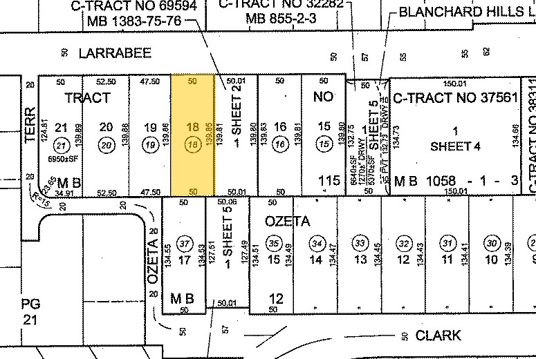 1229 Larrabee St, West Hollywood, CA à vendre - Plan cadastral - Image 2 de 2