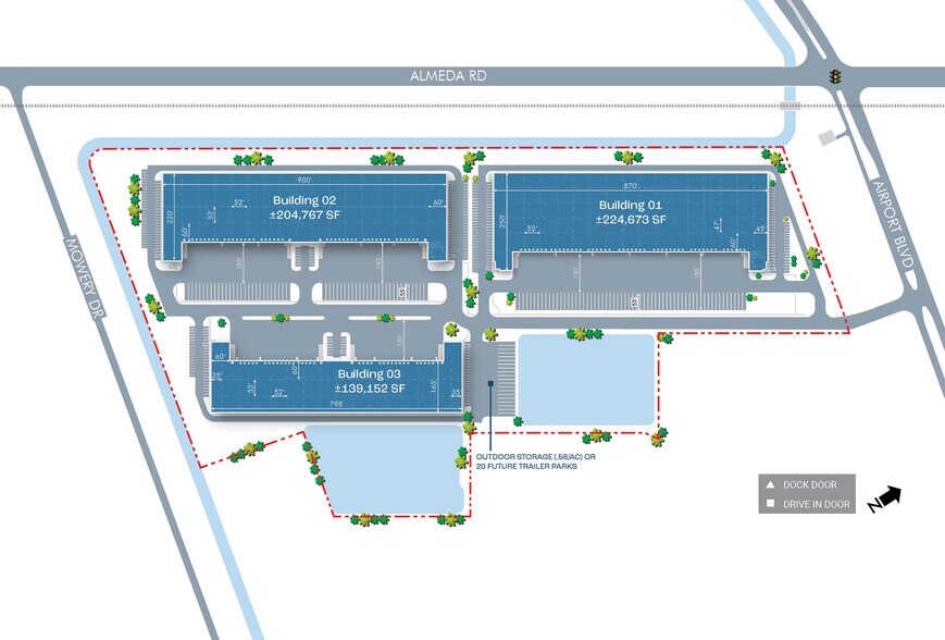 1830 Airport Blvd, Houston, TX à vendre - Plan de site - Image 2 de 4