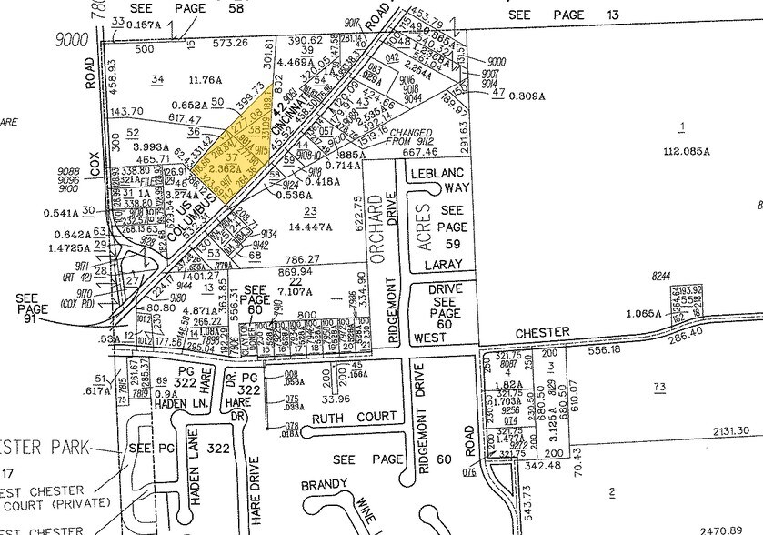 9117 Columbus Cincinnati Rd, West Chester, OH à louer - Plan cadastral - Image 2 de 9