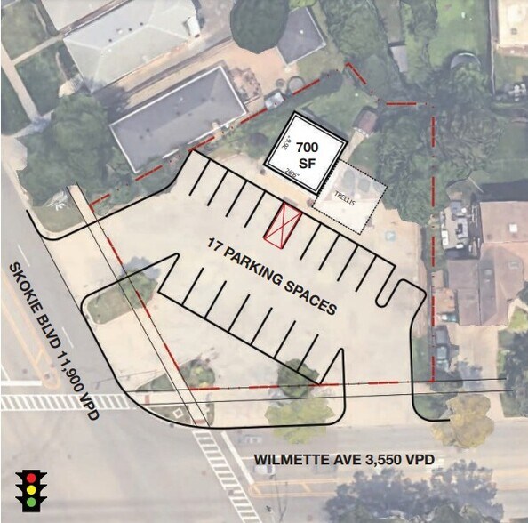 500 Skokie Blvd, Wilmette, IL for lease - Site Plan - Image 2 of 3