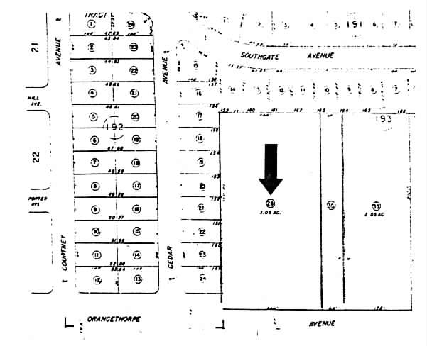 1845-1851 W Orangethorpe Ave, Fullerton, CA à louer - Plan cadastral - Image 2 de 11