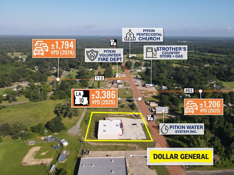 12884 Highway 10, Pitkin, LA à louer - Photo du bâtiment - Image 3 de 10