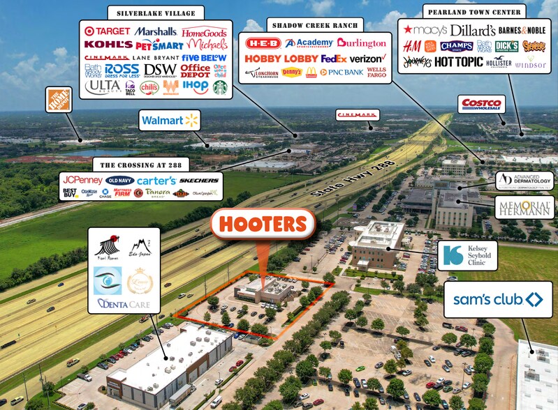 15838 South Fwy, Pearland, TX à vendre - Aérien - Image 3 de 3