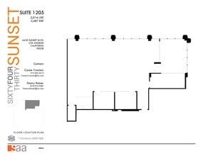 6430 W Sunset Blvd, Los Angeles, CA à louer Plan de site- Image 1 de 1