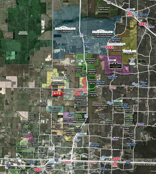 Peek Rd & Elyson Falls Dr, Katy, TX à louer - Aérien - Image 3 de 3