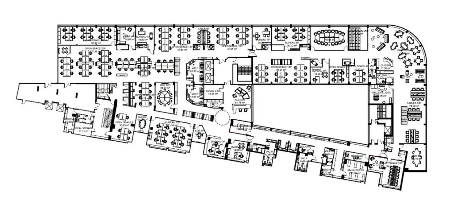 12-32 Terrasse Bellini, Puteaux for lease Floor Plan- Image 1 of 2