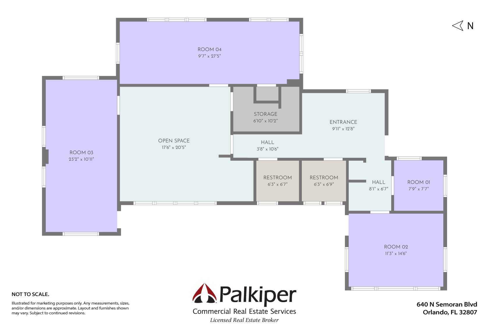 640 N Semoran Blvd, Orlando, FL for lease Floor Plan- Image 1 of 7