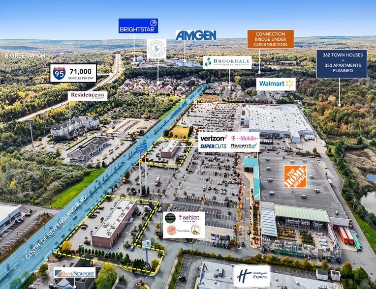 670-720 Centre of New England Blvd, Coventry, RI à vendre - Aérien - Image 3 de 6