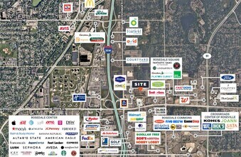 XXX Roseville BTS, Roseville, MN - AERIAL map view