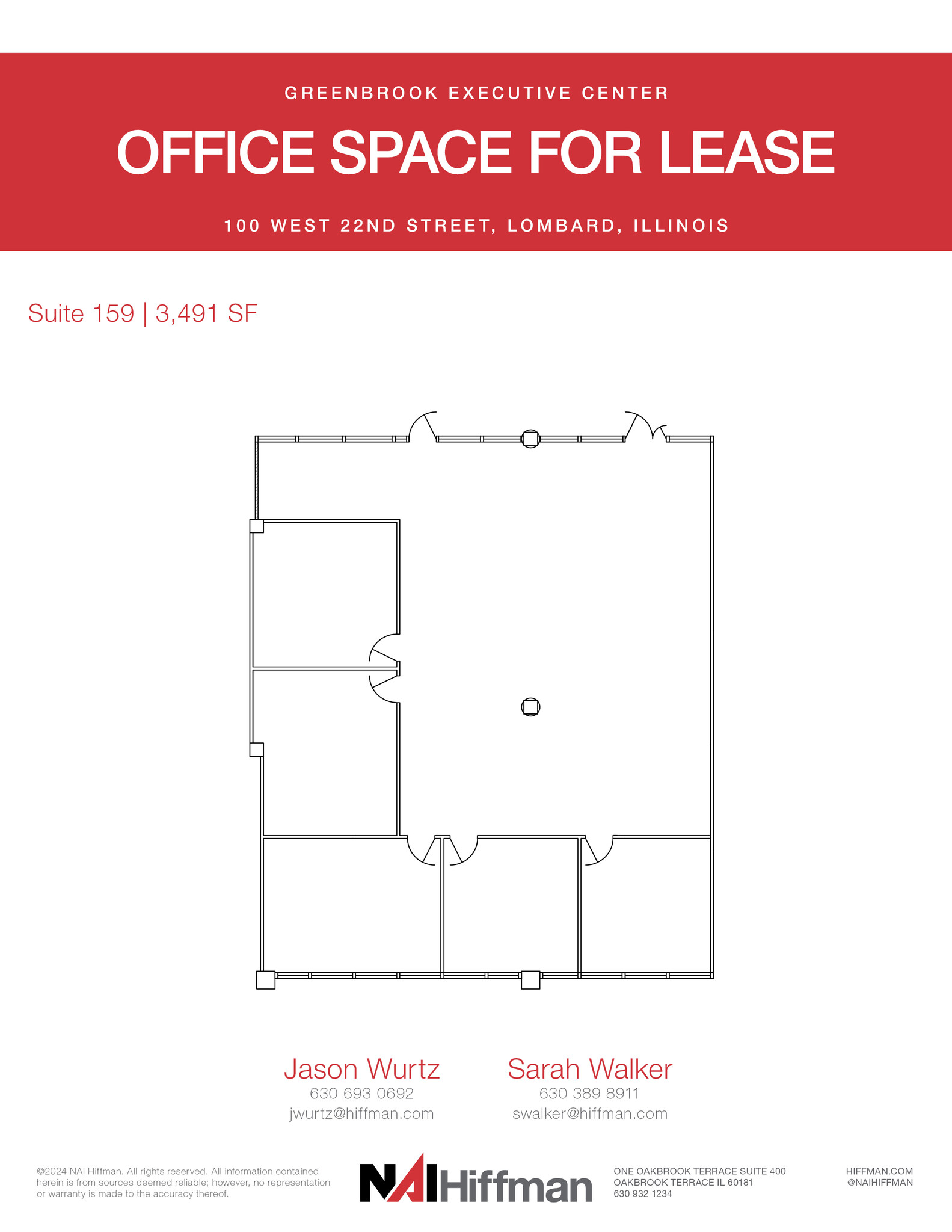 200 W 22nd St, Lombard, IL à louer Plan d  tage- Image 1 de 1