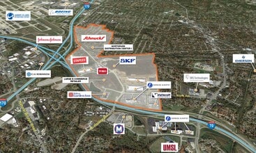 N Hanley Rd, Berkeley, MO - AERIAL  map view