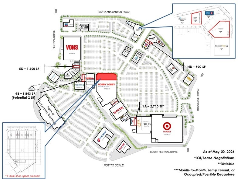 8020-8100 E Santa Ana Canyon Rd, Anaheim Hills, CA for lease - Site Plan - Image 2 of 9
