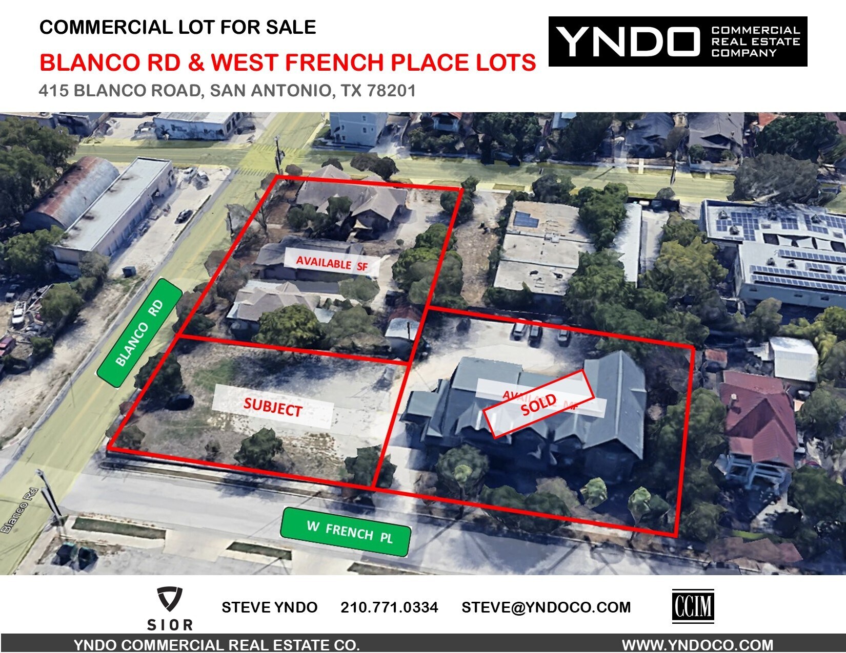 415 Blanco Rd, San Antonio, TX for sale Aerial- Image 1 of 4