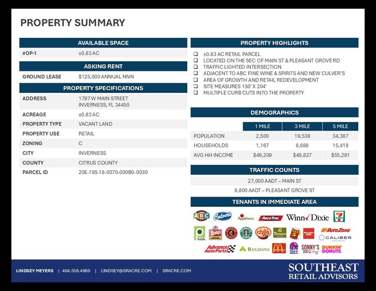 1797 W Main St, Inverness, FL à louer - Photo du bâtiment - Image 2 de 8