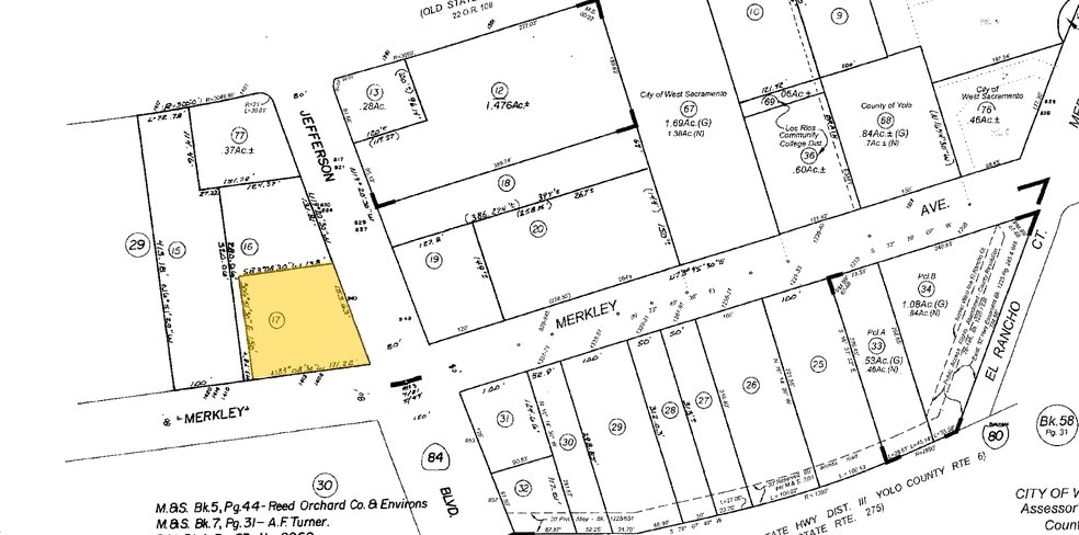 840 Jefferson Blvd, West Sacramento, CA for lease - Plat Map - Image 3 of 3