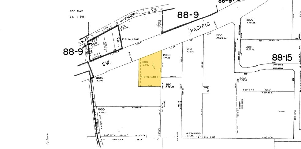 18650 SW Pacific Hwy, Tualatin, OR for lease - Plat Map - Image 2 of 18