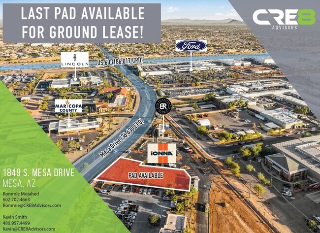 Plus de détails pour 1849 S Mesa Dr, Mesa, AZ - Terrain à louer