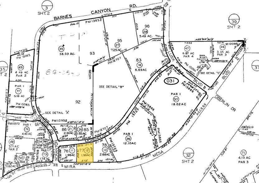 5465 Morehouse Dr, San Diego, CA à louer - Plan cadastral - Image 2 de 12