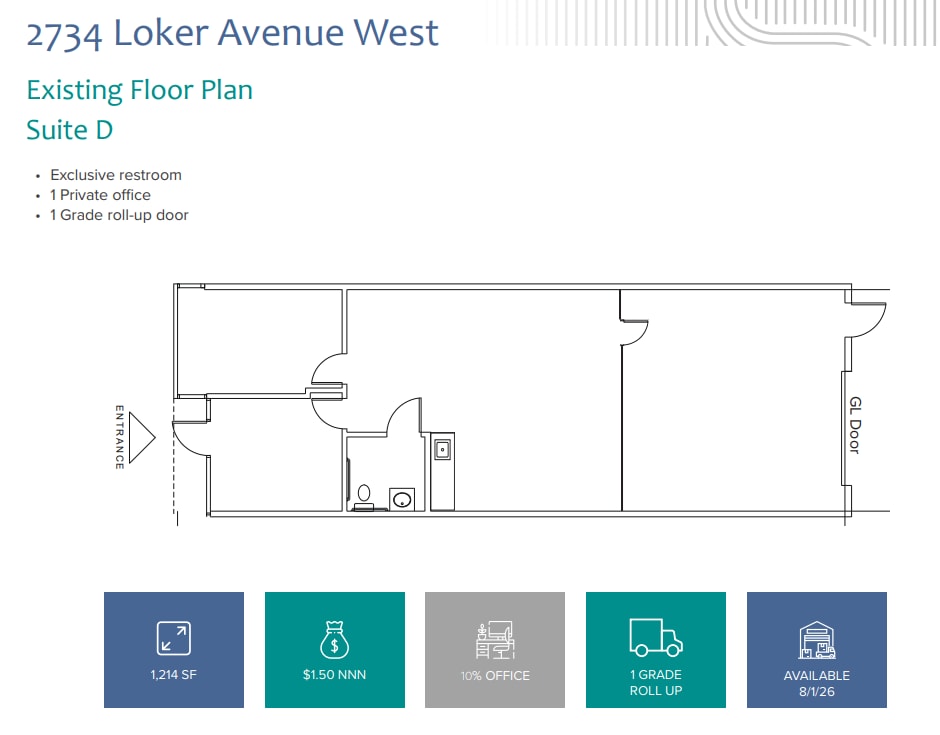 2720 Loker Ave W, Carlsbad, CA for lease Floor Plan- Image 1 of 1