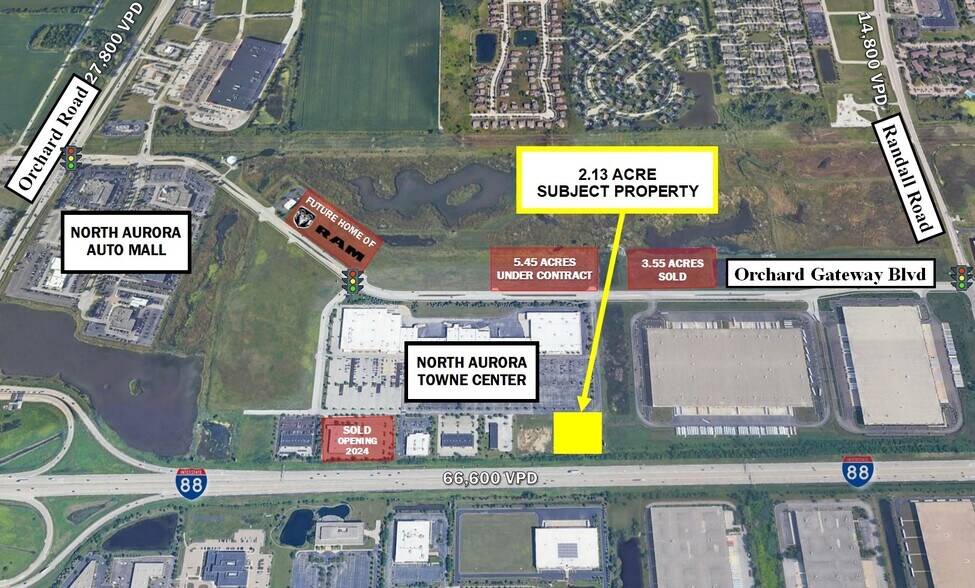 Lot 5 - Towne Center Road, North Aurora, IL à vendre - Photo du bâtiment - Image 1 de 4