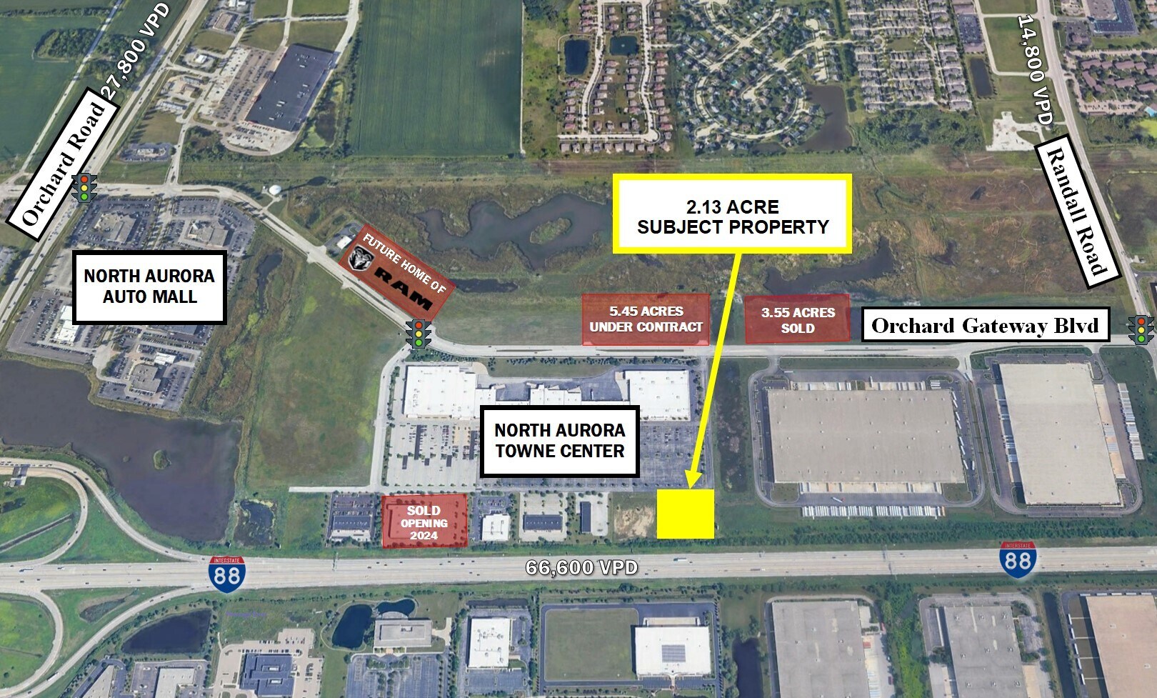 Lot 5 - Towne Center Road, North Aurora, IL à vendre Photo du bâtiment- Image 1 de 5