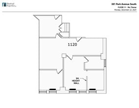 381 Park Ave S, New York, NY à louer Plan d’étage- Image 1 de 2