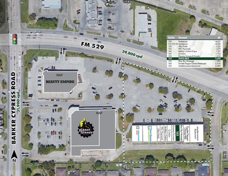 6960 Barker Cypress Rd, Houston, TX à louer - Plan de site - Image 2 de 5