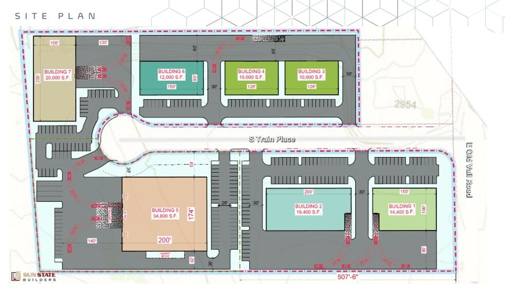 E Old Vail Rd & S Train Pl, Tucson, AZ for sale - Site Plan - Image 3 of 6