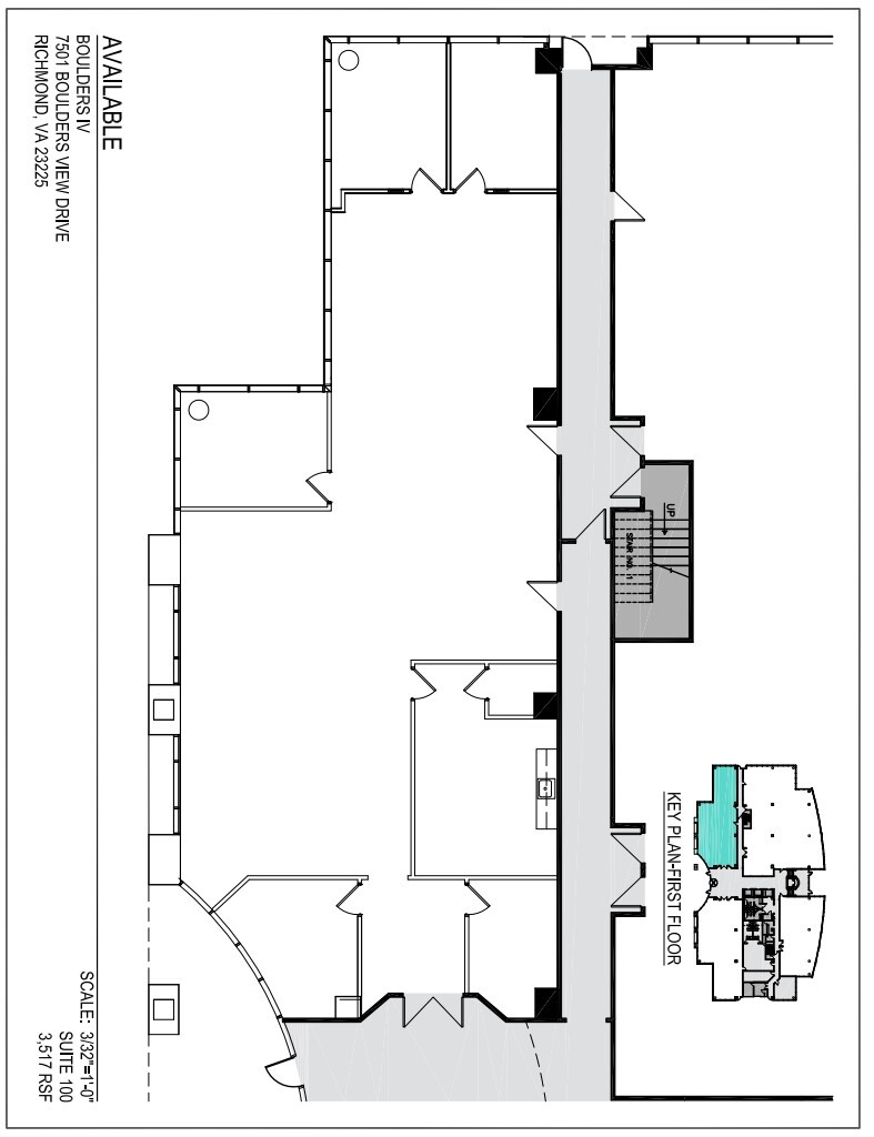 7501 Boulder View Dr, North Chesterfield, VA à louer Plan d’étage- Image 1 de 5