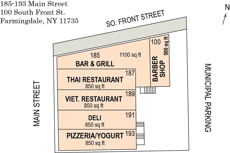 185-193 Main St, Farmingdale, NY à vendre - Photo du bâtiment - Image 2 de 5