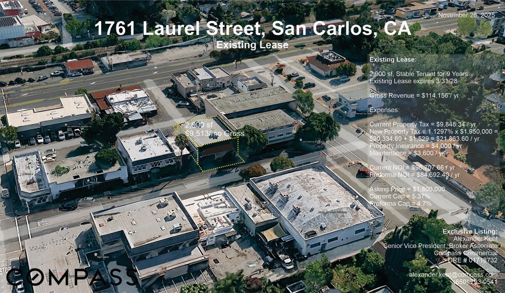 1761 Laurel St, San Carlos, CA à vendre - Photo du bâtiment - Image 3 de 11