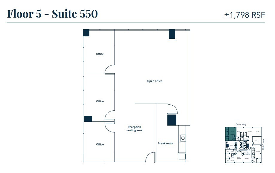 1970 Broadway, Oakland, CA for lease Floor Plan- Image 1 of 1