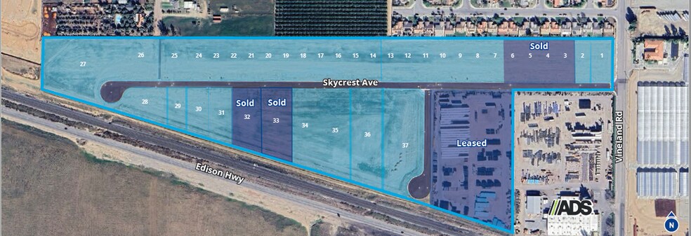 Edison Hwy, Bakersfield, CA à vendre - Photo du bâtiment - Image 3 de 9