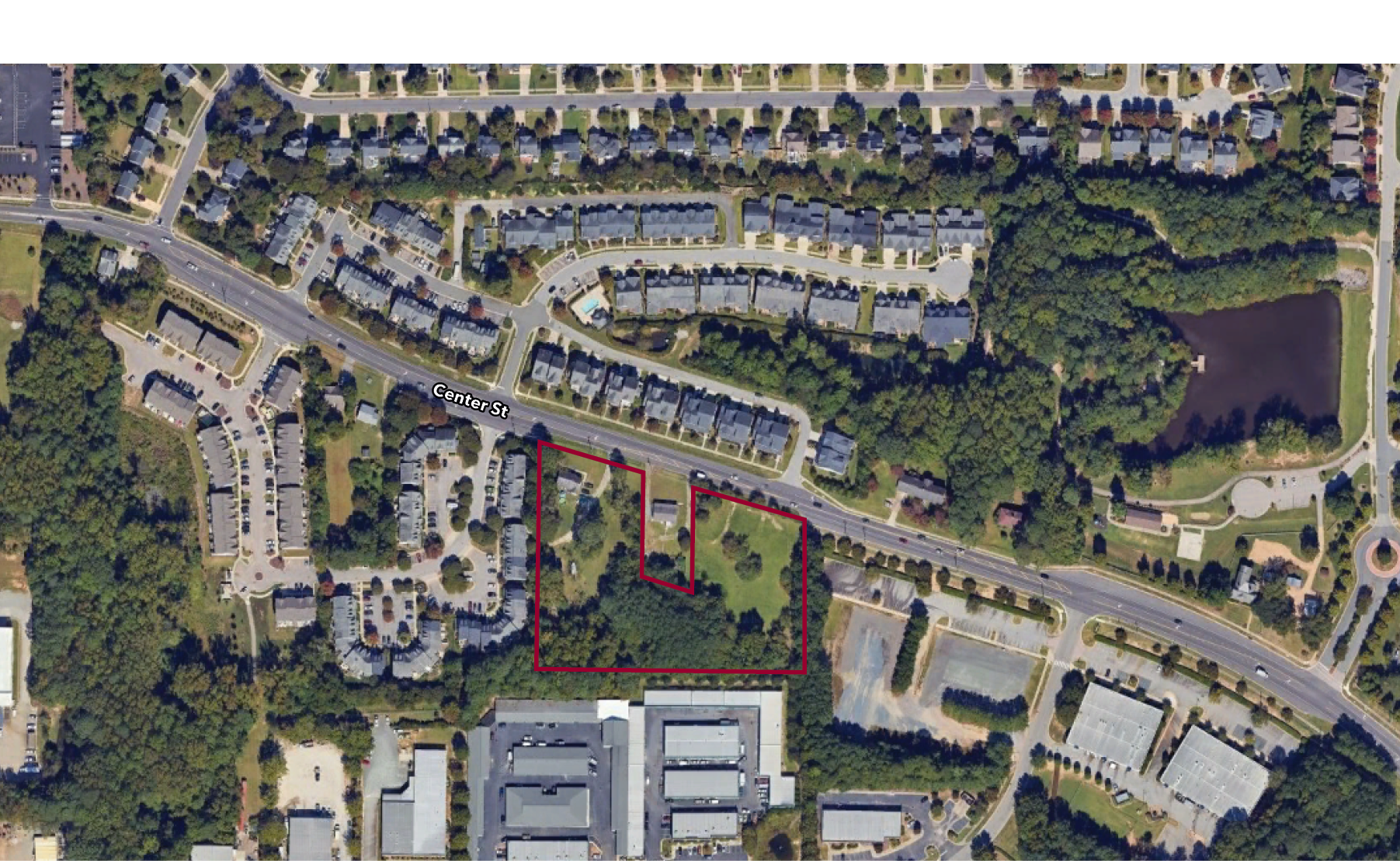 1400 Center St, Apex, NC à vendre Aérien- Image 1 de 3