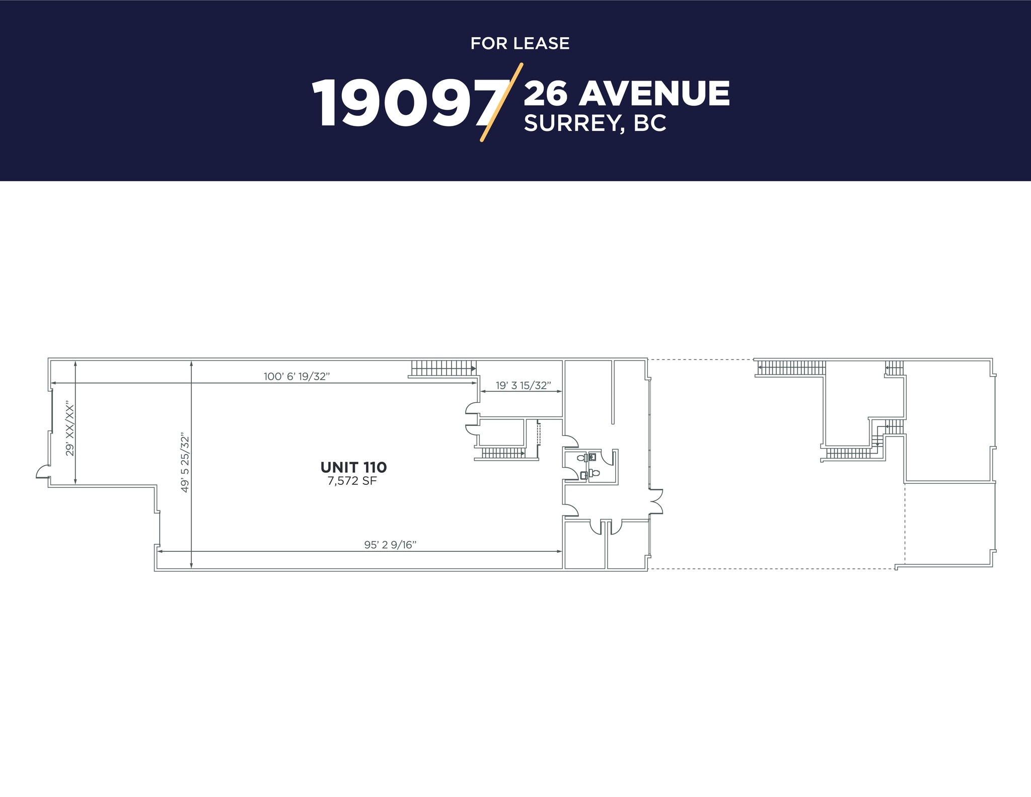 19097 26th Ave, Surrey, BC à louer Plan de site- Image 1 de 2