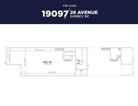 19097 26th Ave, Surrey, BC à louer Plan de site- Image 1 de 2