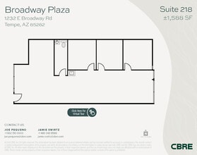 1232 E Broadway Rd, Tempe, AZ à louer Plan d’étage- Image 1 de 1