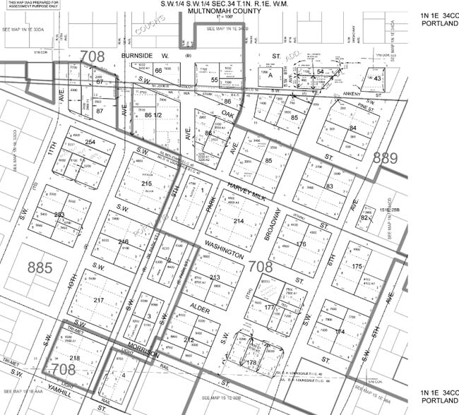 921 SW Washington St, Portland, OR à louer - Plan cadastral - Image 2 de 5