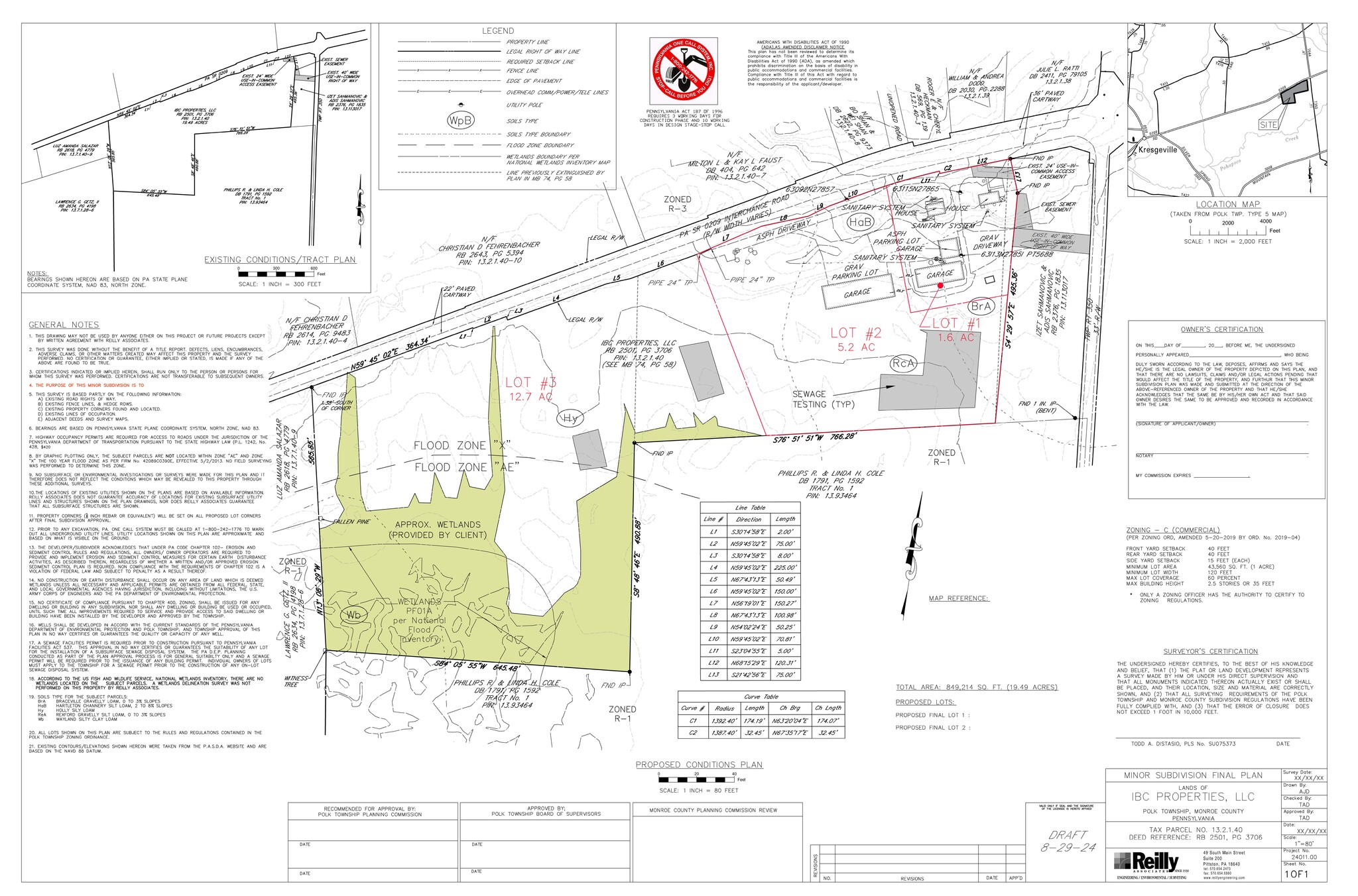 968 Interchange rd, Kresgeville, PA à vendre Plan de site- Image 1 de 7