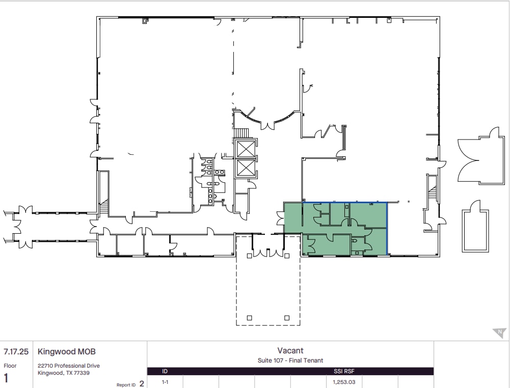 22710 Professional Dr, Kingwood, TX for lease Floor Plan- Image 1 of 1