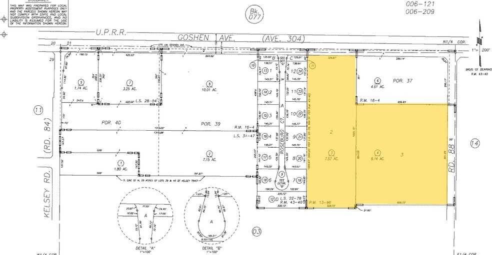 8671 Avenue 304, Visalia, CA à louer - Plan cadastral - Image 2 de 5