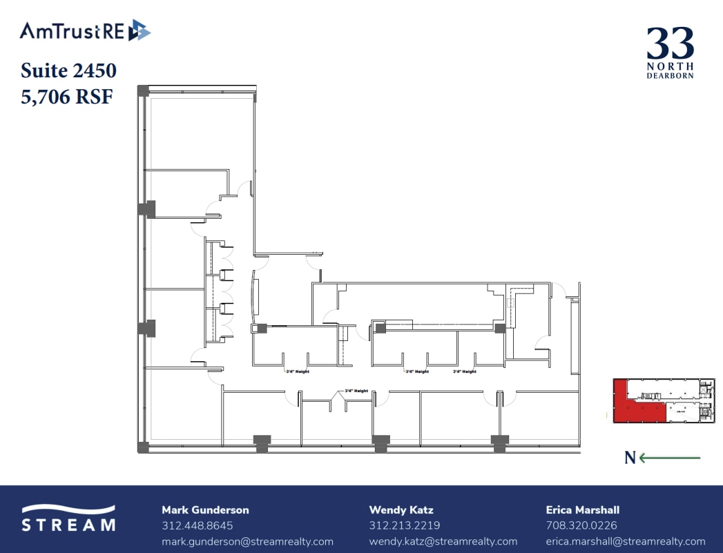 33 N Dearborn St, Chicago, IL à louer Plan d’étage- Image 1 de 1