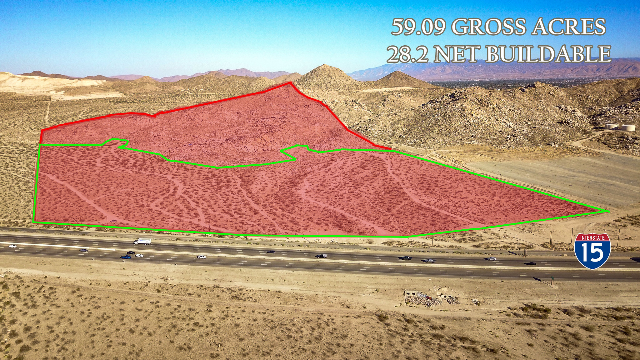 Stoddard Wells Rd. East, Victorville, CA for sale Aerial- Image 1 of 4