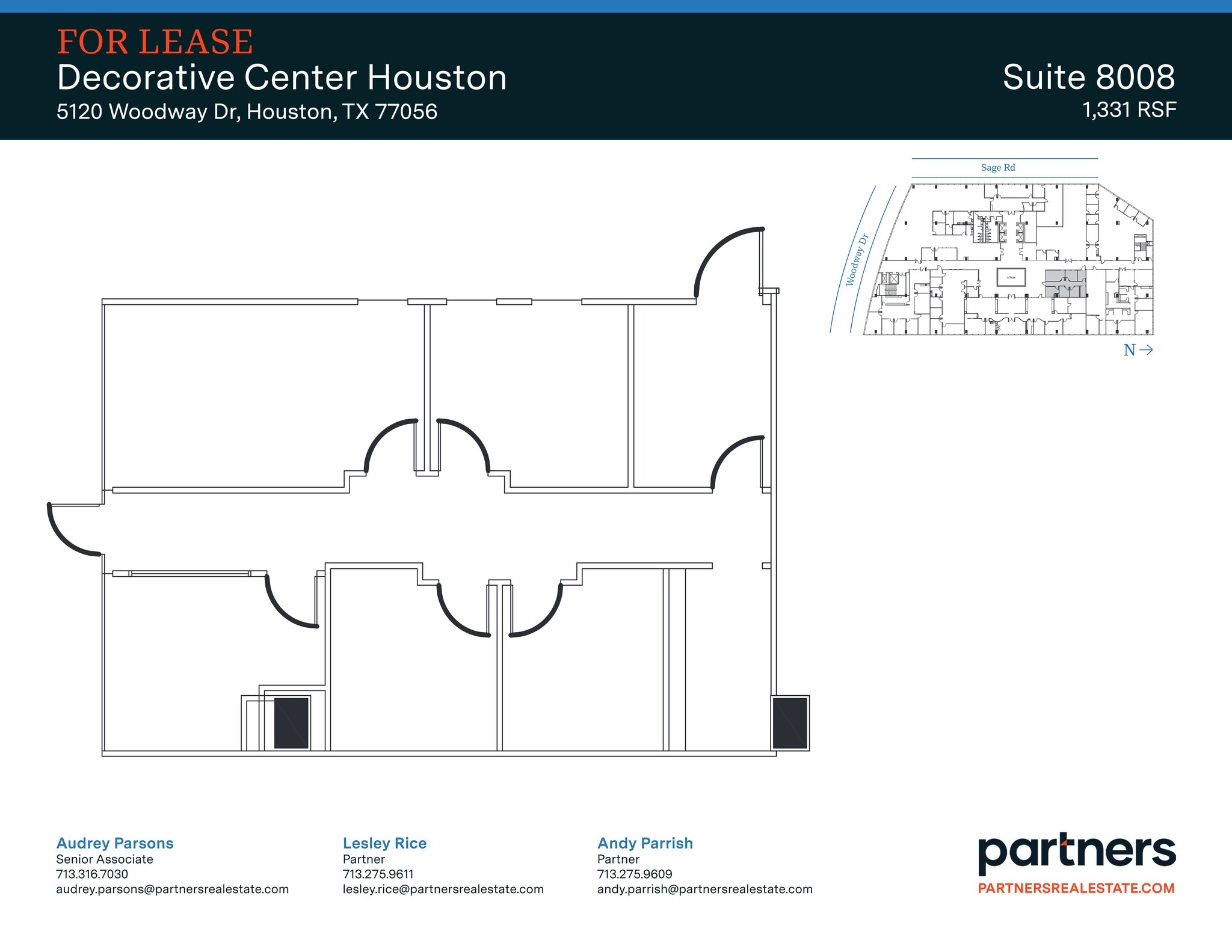 5120 Woodway Dr, Houston, TX à louer Plan de site- Image 1 de 1