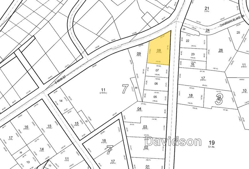 215 S Main St, Davidson, NC à vendre - Plan cadastral - Image 2 de 23