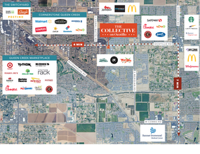 SEC 226th St & Ocotillo Rd, Queen Creek, AZ - Aérien  Vue de la carte