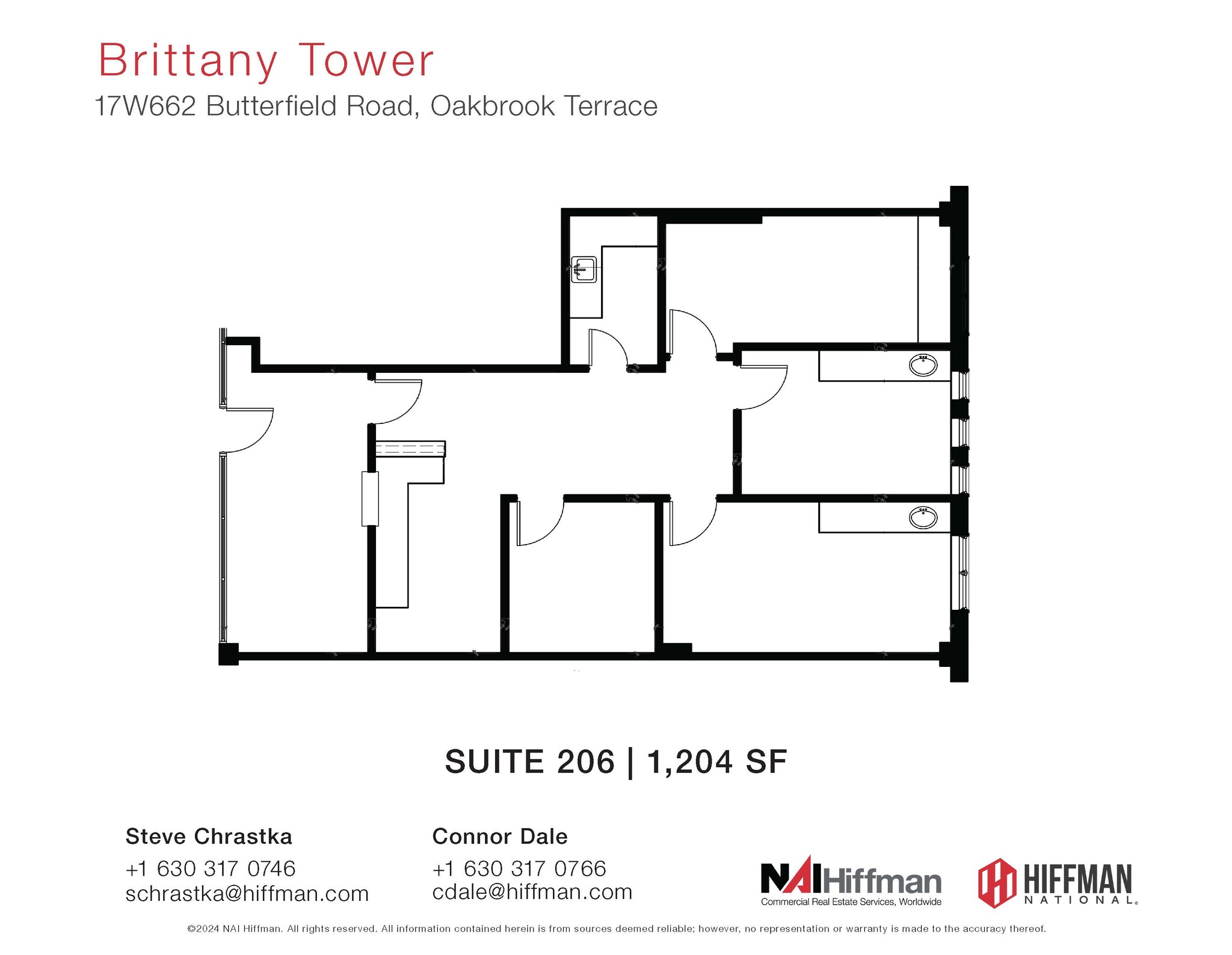 17W662 Butterfield Rd, Oakbrook Terrace, IL for lease Floor Plan- Image 1 of 1