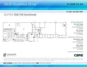 3700 Business Dr, Sacramento, CA à louer Plan d’étage- Image 2 de 2