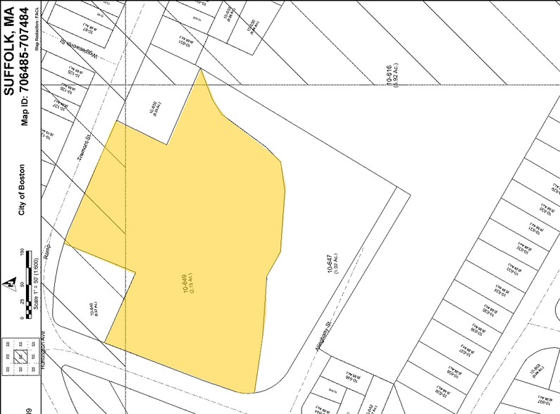 1610-1636 Tremont St, Boston, MA à louer - Plan cadastral - Image 2 de 12